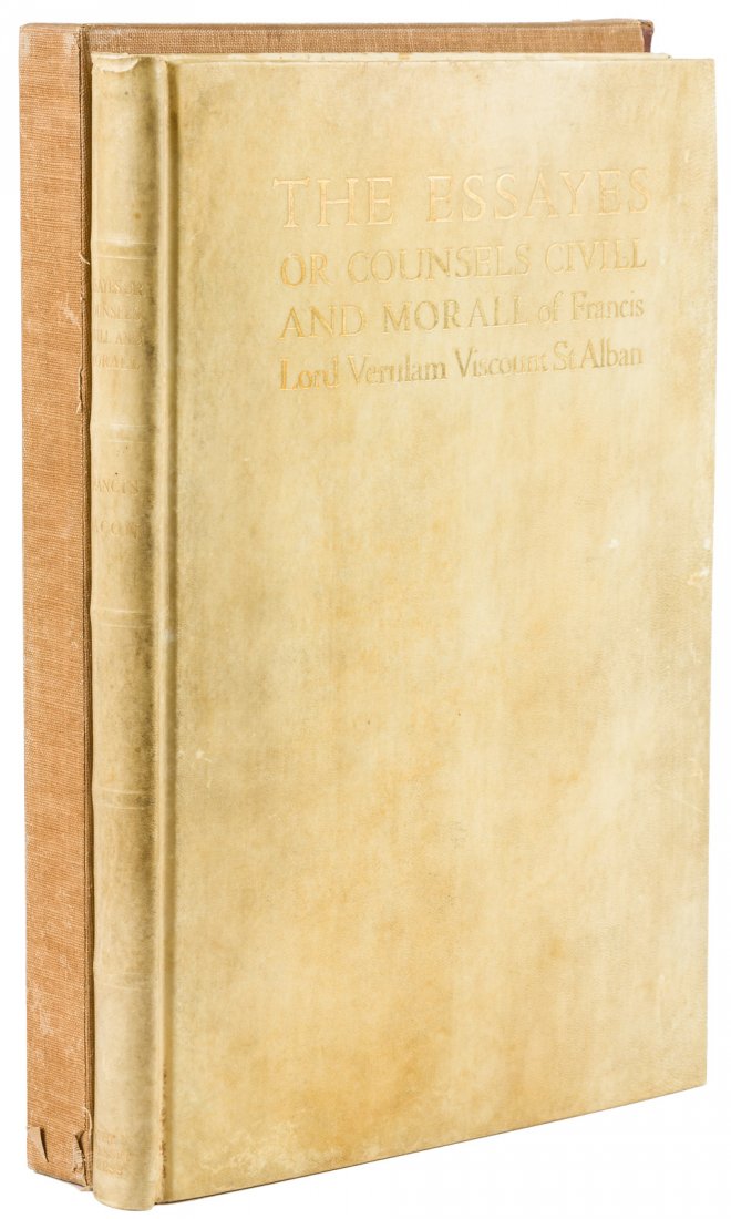 Bacon's Essayes from Shakespeare Head Press (1 of 1)