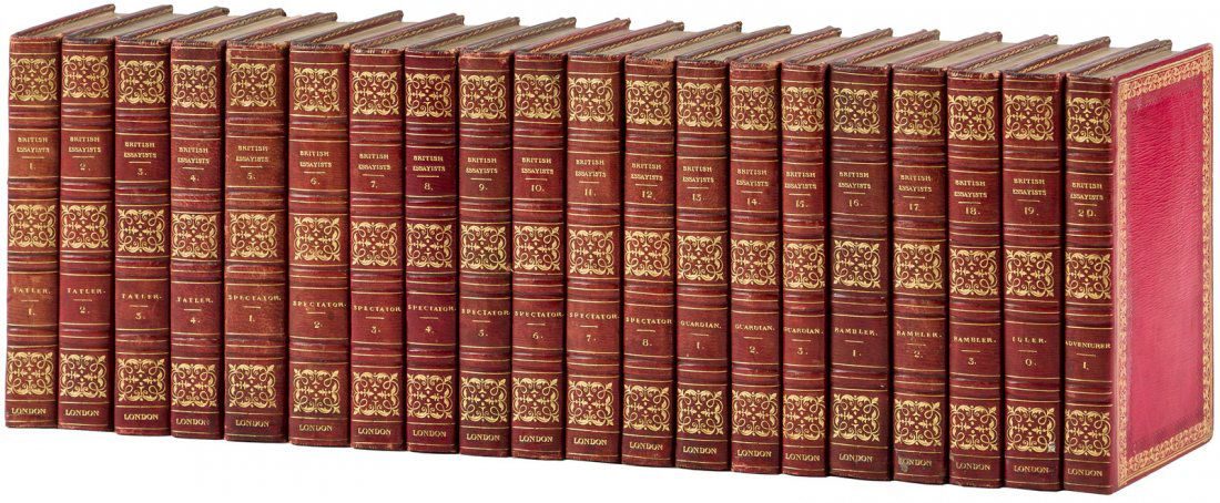 The British Essayists in 40 finely bound volumes (1 of 4)