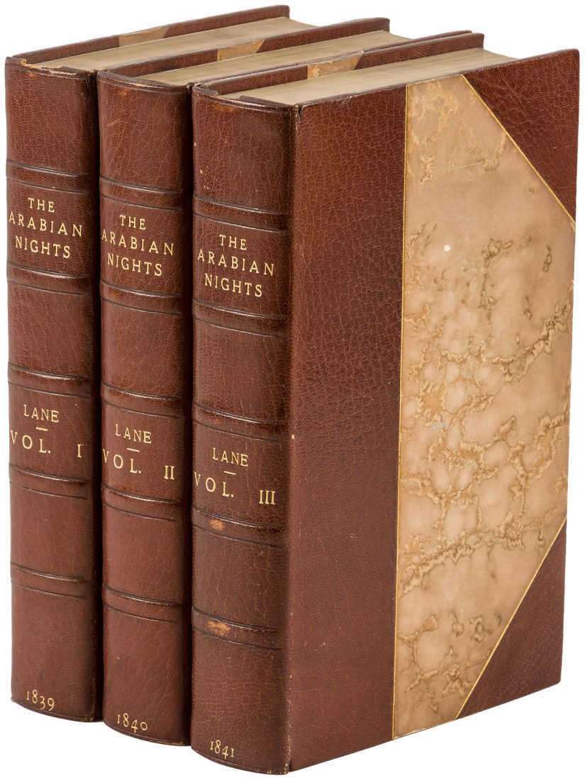 Lane's translation of the Arabian Nights: Heading: Author: Lane, Edward William, translator Title: The Thousand and One Nights, Commonly Called, in England, The Arabian Nights' Entertainments Place Published: London Publisher:Charles Knight