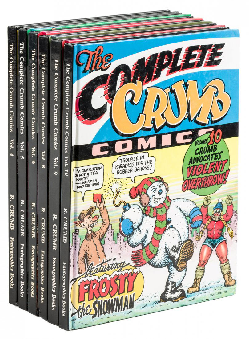 R. Crumb Complete Comics, signed, 6 volumes (1 of 2)