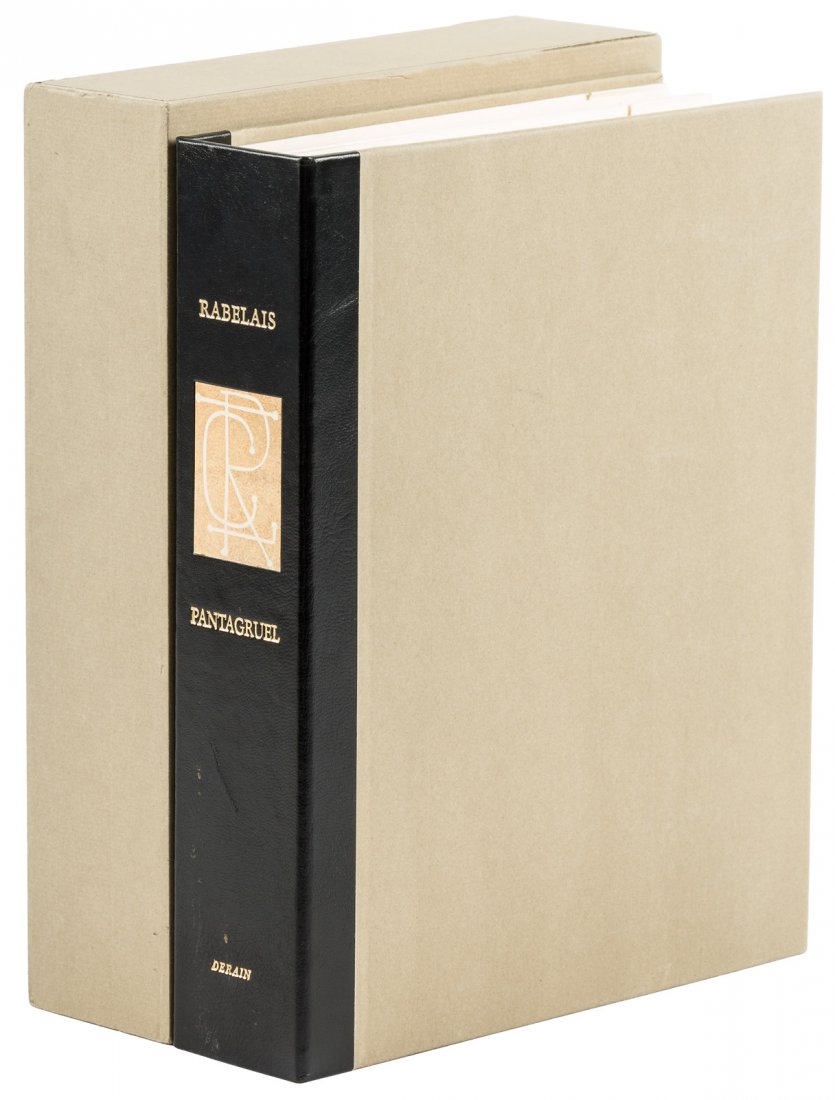 Pantagruel with Illustrations by Andre Derain: Heading: (Derain, Andre) Author: [Rabelais, François] Title: Pantagruel Place Published: [Geneva] Publisher:[Edito-Service] Date Published: [1974] Description: 2 volumes. Illus