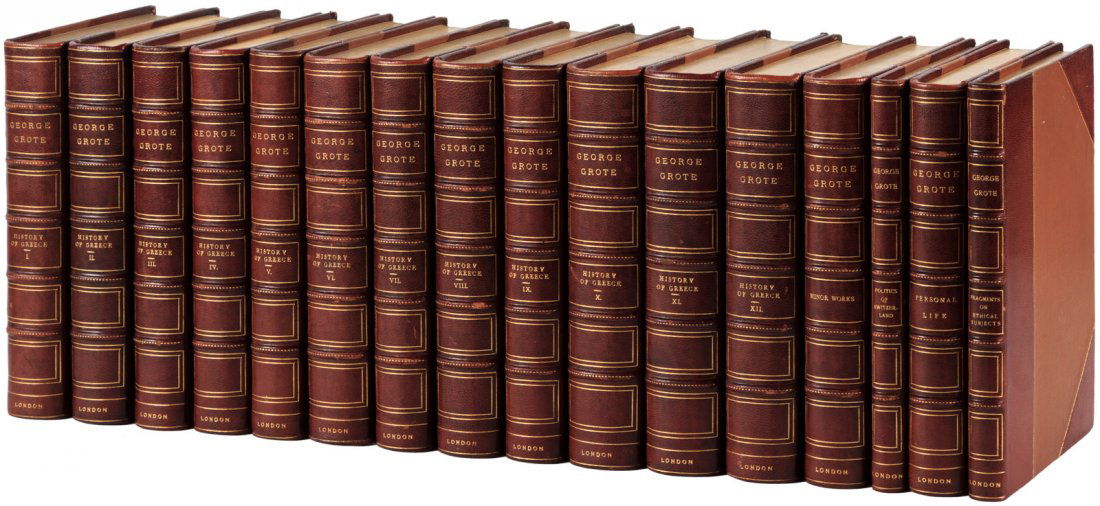 Works by George Grote finely bound (1 of 1)