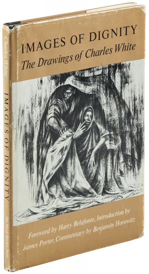 Master artist Charles White, inscribed book, 1967 (1 of 3)