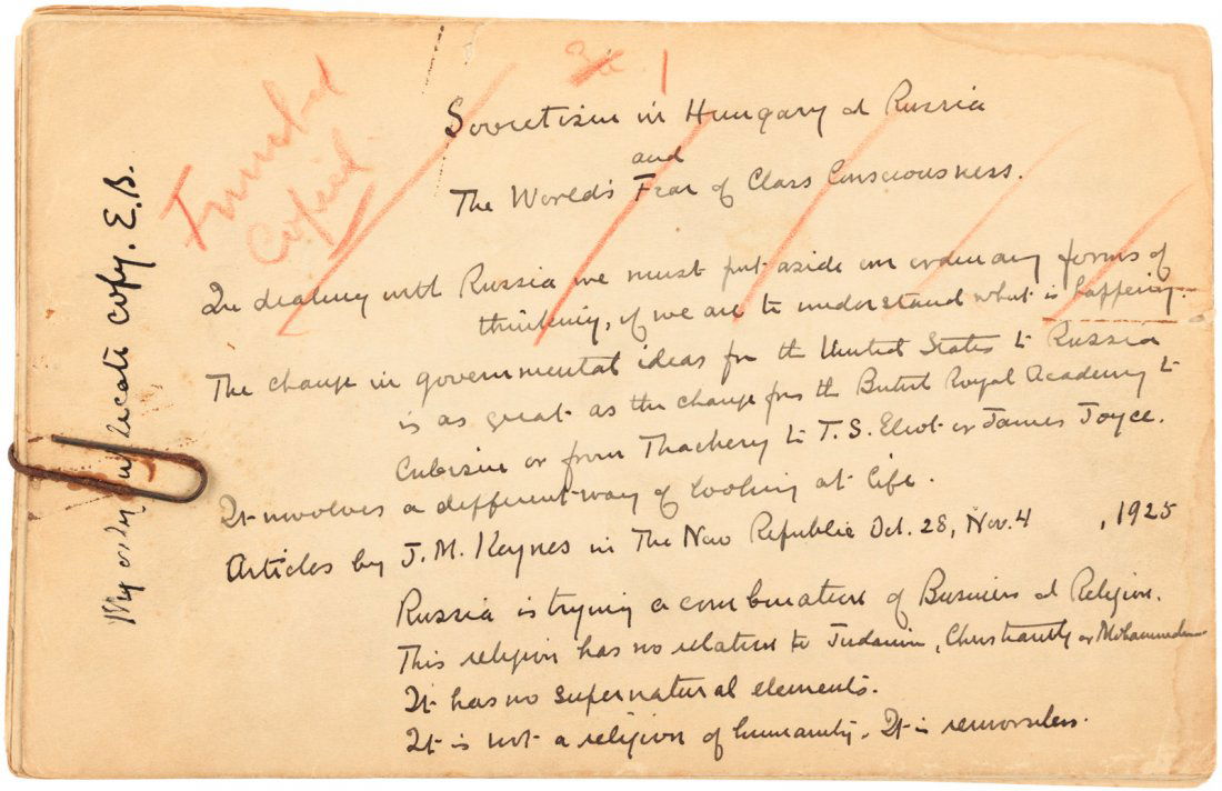 Stanford educator's personal notes of travel to of (1 of 4)