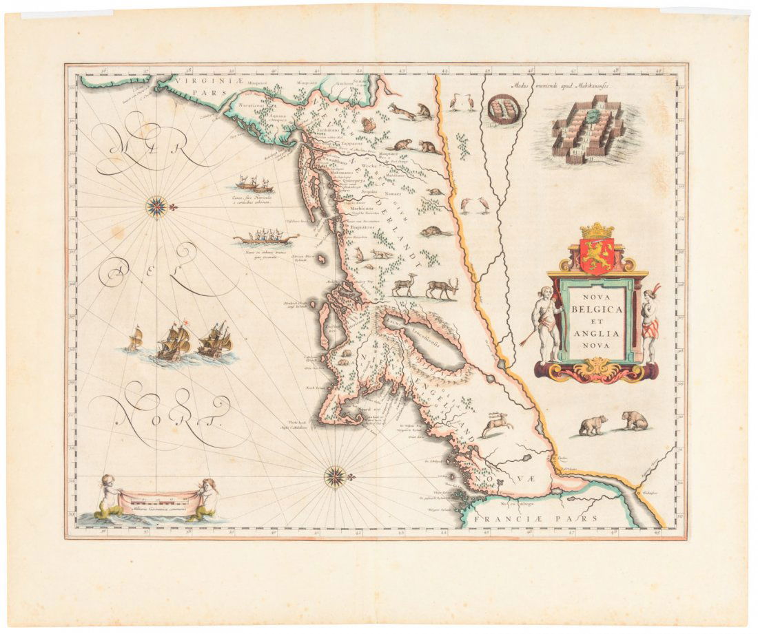 Blaeu map of New England and New Yourk 1635 (1 of 1)