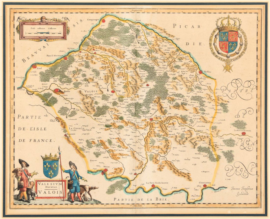 Jansson map of Valois, France (1 of 1)
