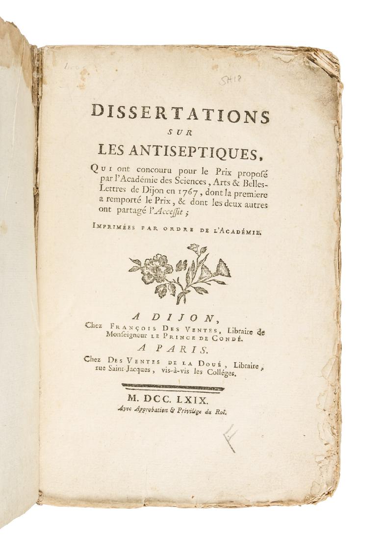 Dissertations on Antiseptics 1769 (1 of 1)