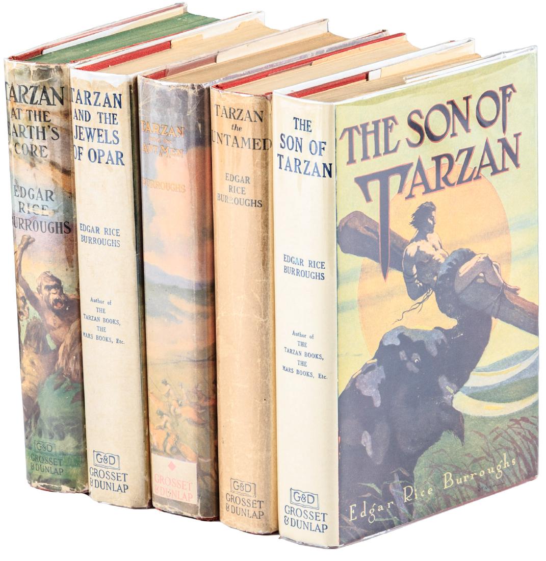 Five Tarzan titles by Edgar Rice Burroughs (1 of 1)