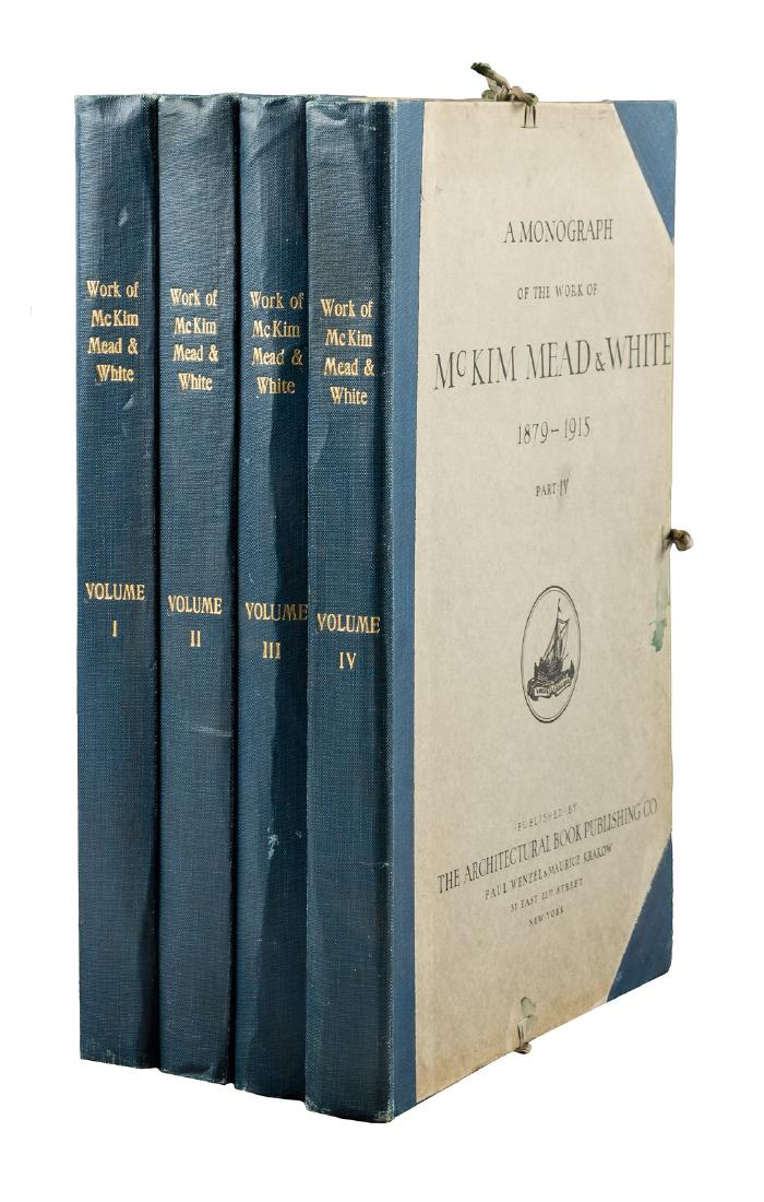 McKim, Mead & White Monograph 4 volumes (1 of 7)