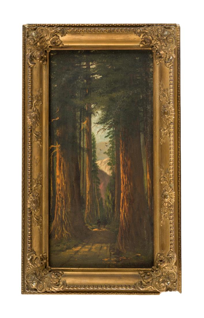 Oil Painting of California Big Trees by John Englehart (1 of 3)