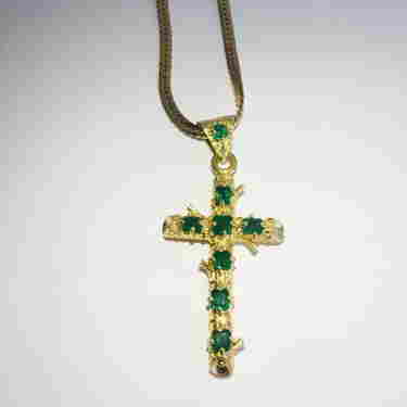 18k Yellow Gold 4 50ct Emerald Cross Pendant Vintage Dec 17 2018 Prime Gallery In Fl - Vintage Emerald Cross Pendant 18k Yellow Gold 4 50ct Emerald Cross Pendant Vintage Dec 17 2018 Prime Gallery In Fl - Vintage Emerald Cross Pendant
