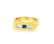 18K Gold, 0.28ct Natural Blue Sapphire & Diamond Ring