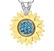 Sidra, 18K Gold, Diamond & Blue Topaz Pendant