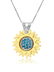Sidra, 18K Gold, Diamond & Blue Topaz Pendant - 2
