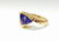 14k Yellow Gold Tanzanite And VS Diamond Ring - 2