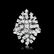 Enchanting Diamond & Solid 14K White Gold Cocktail Ring - 3