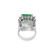 (GIA)14k, Diamond & 100% natural Colombian Emerald Ring - 6