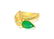 Vintage 18k Yellow Gold, Emerald & Diamond Ring (GIA)