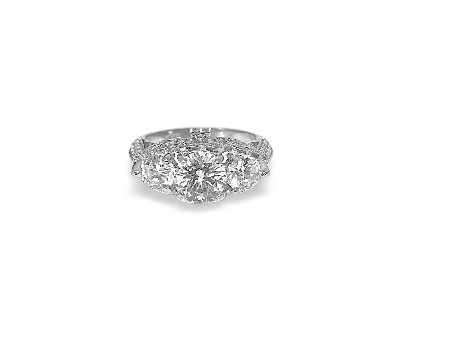 Eco friendly diamond and Sterling Silver Ring (1 of 8)