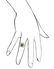 GIA certified, 14K Gold Emerald & Diamond Ring - 6