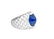 LUCKY, Sterling Silver & Natural 6ct Blue Sapphire Ring - 3
