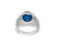 LUCKY, Sterling Silver & Natural 6ct Blue Sapphire Ring - 4