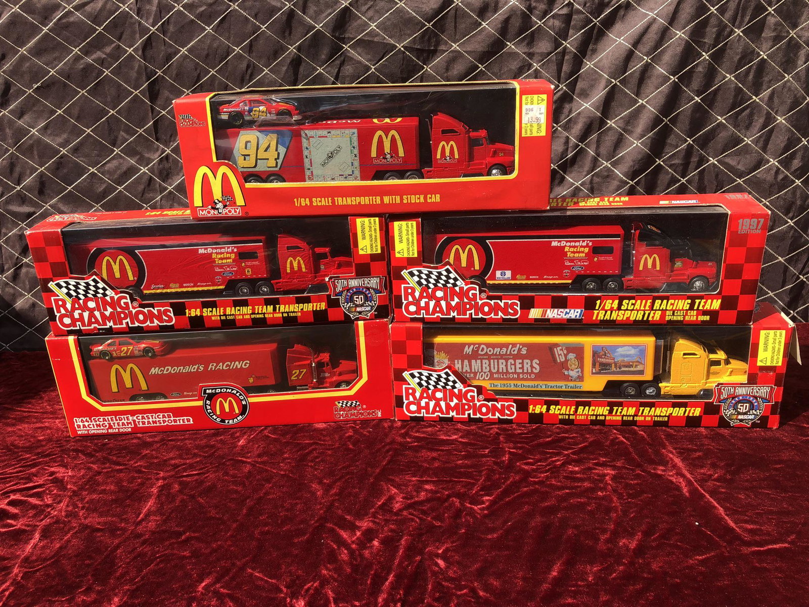 Lot of 5 Racing Champions Mcdonalds Die Cast Tractor (1 of 2)