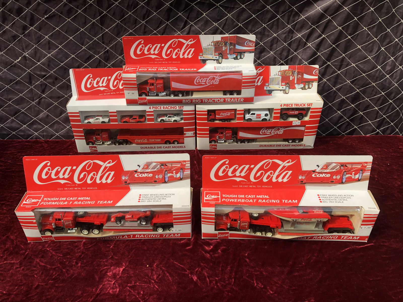 Lot of 5 Coca-Cola Die Cast Racing Team and Tractor (1 of 7)