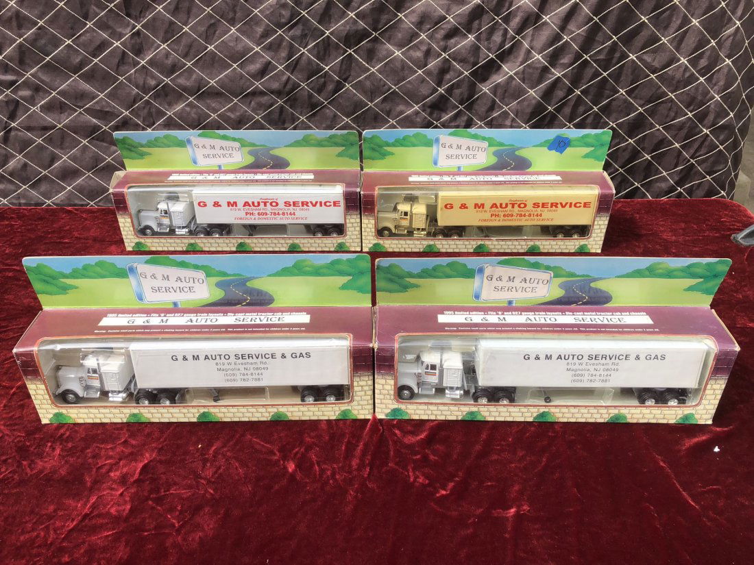 Lot of 4 GM Auto Service Die Cast Trucks NIB (1 of 6)