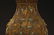 ANTIQUE GOLD/SILVER/TURQUOISE INLAID BRONZE URN VASE - 3