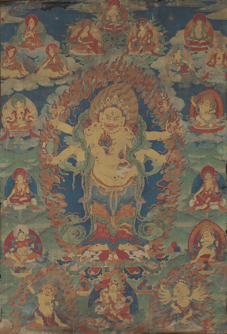 Qing dynasty Thangka painting (1 of 4)