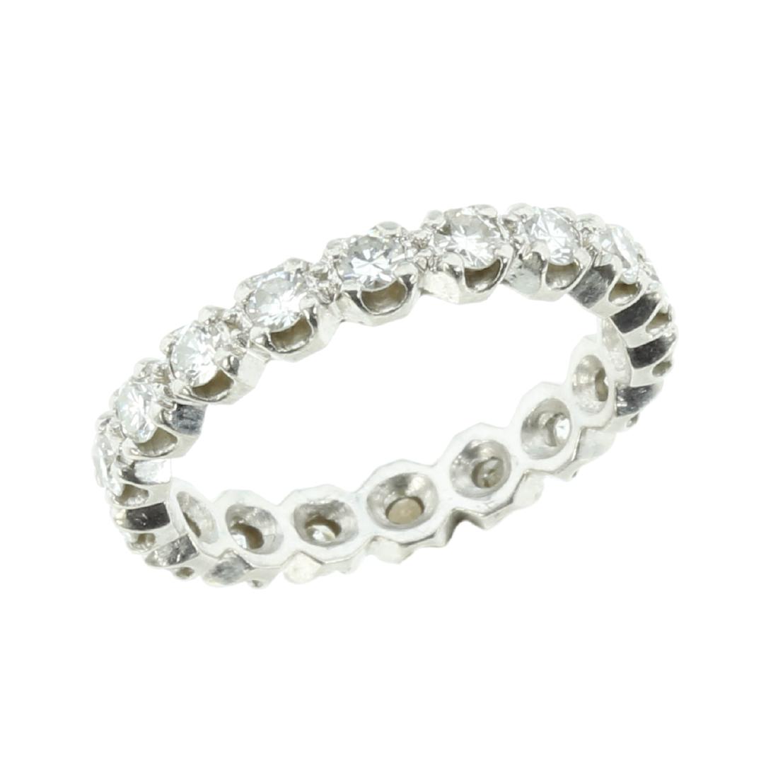 A 1.35 CARAT DIAMOND ETERNITY RING in platinum (1 of 1)