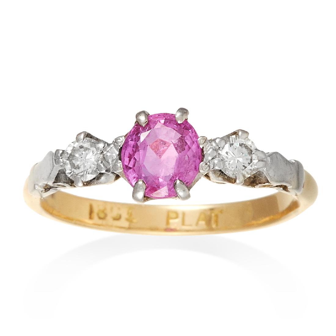 antique pink sapphire ring antique pink sapphire ring