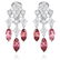 A PAIR OF TOURMALINE AND DIAMOND CHANDELIER EARRINGS,
