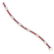 RUBY AND DIAMOND BRACELET in 18ct white gold, in Art