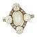 ANTIQUE NATURAL PEARL AND DIAMOND RING set with a