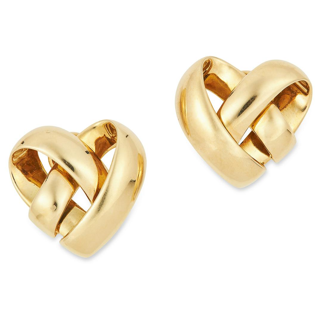 TWISTED HEART EARRINGS, VAN CLEEF & ARPELS, designed as (1 of 1)