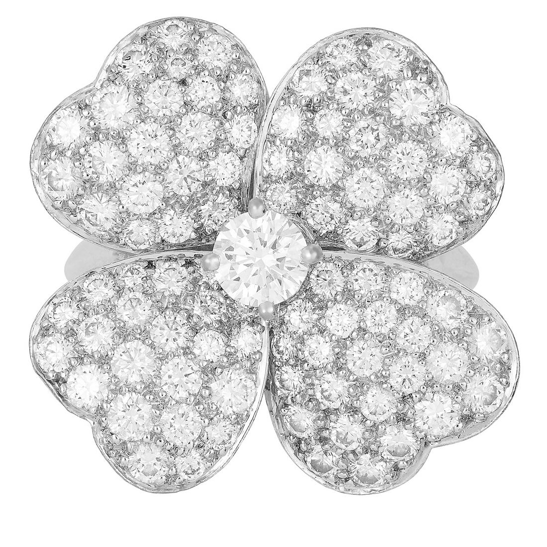 COSMOS DIAMOND RING, VAN CLEEF AND ARPELS depicting a (1 of 1)
