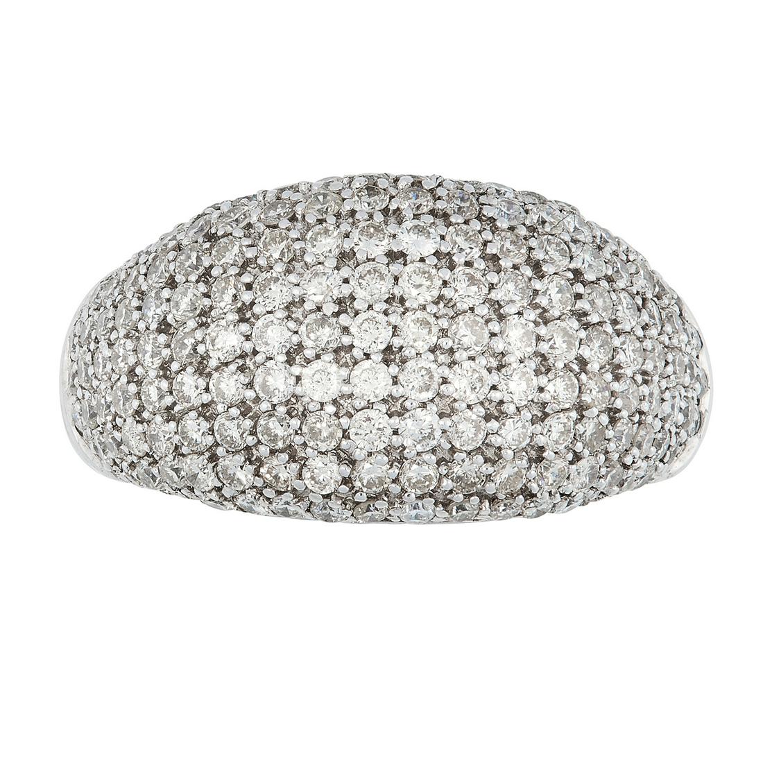 A 1.50 CARAT DIAMOND BOMBE RING set with approximately (1 of 1)