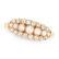 AN ANTIQUE PEARL AND DIAMOND RING, 1900 in 18ct yellow