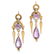 A PAIR OF ANTIQUE AMETHYST AND PEARL EARRINGS, 19TH