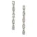 A PAIR OF DIAMOND DROP EARRINGS in 18ct white gold, set
