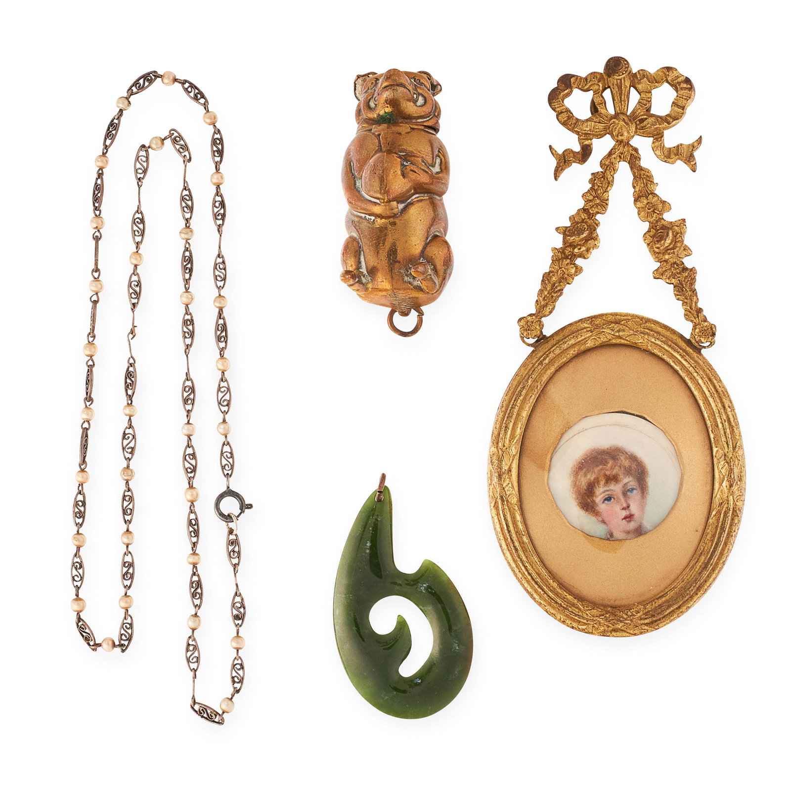 A MIXED LOT OF JEWELLERY including a pearl necklace (1 of 1)