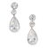 A PAIR OF DIAMOND DROP EARRINGS in 18ct white gold,