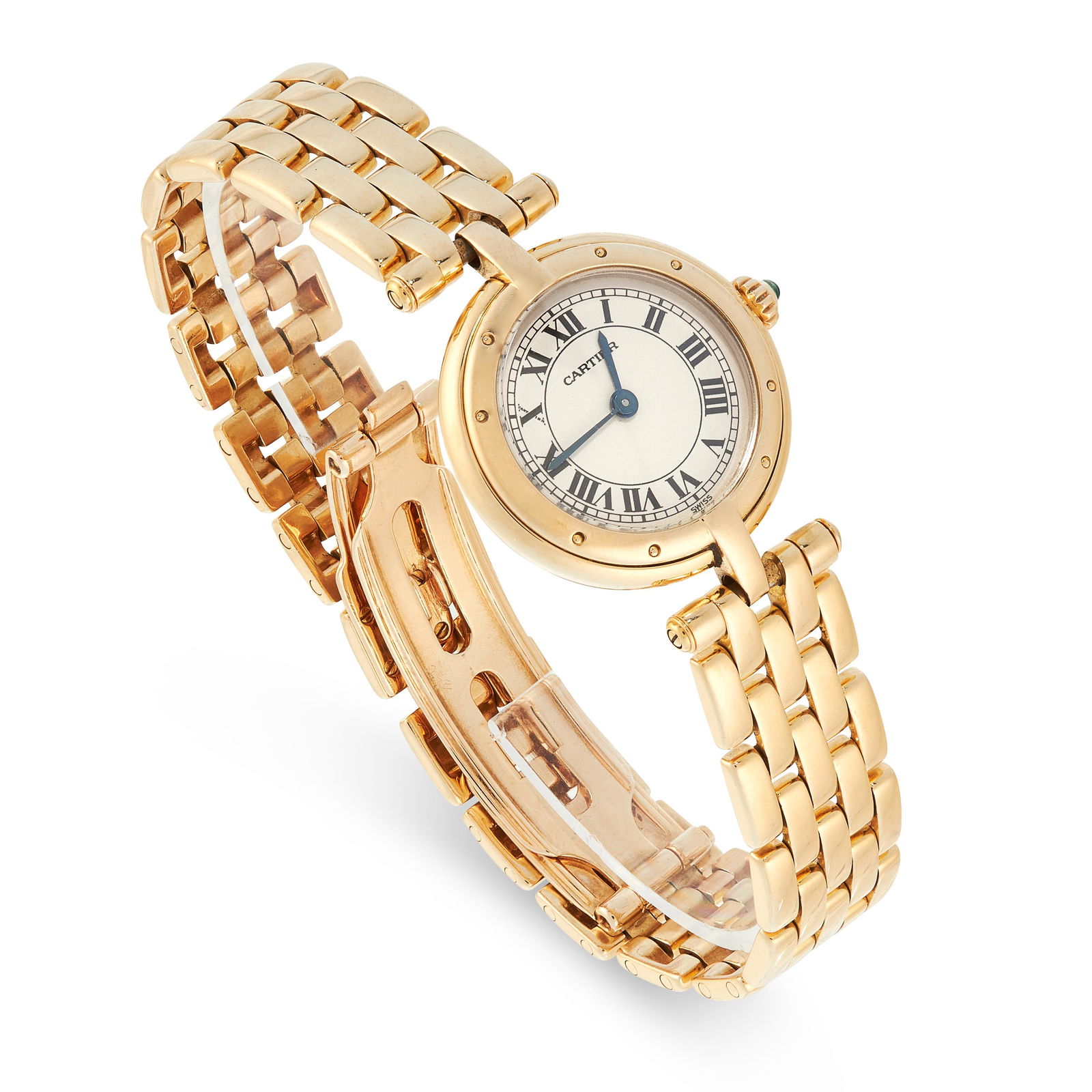 A LADIES PANTHERE RONDE WRISTWATCH, CARTIER in 18ct (1 of 2)