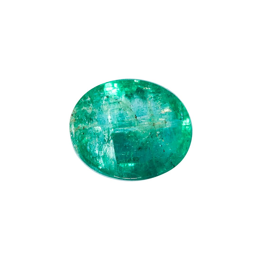 AN UNMOUNTED EMERALD of 2.60 carats, oval cut. (1 of 1)