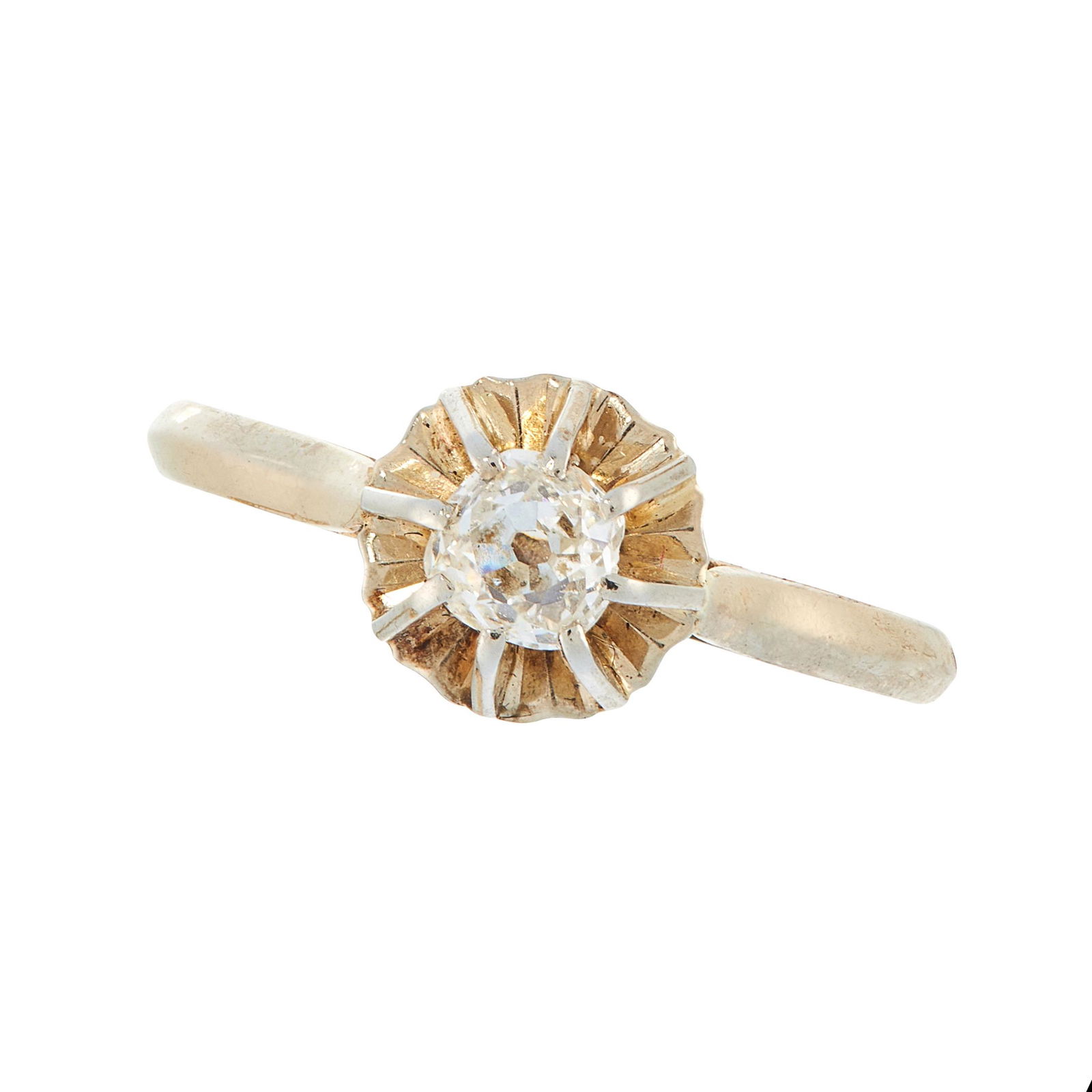 A SOLITAIRE DIAMOND DRESS RING in 18ct white gold, set (1 of 1)