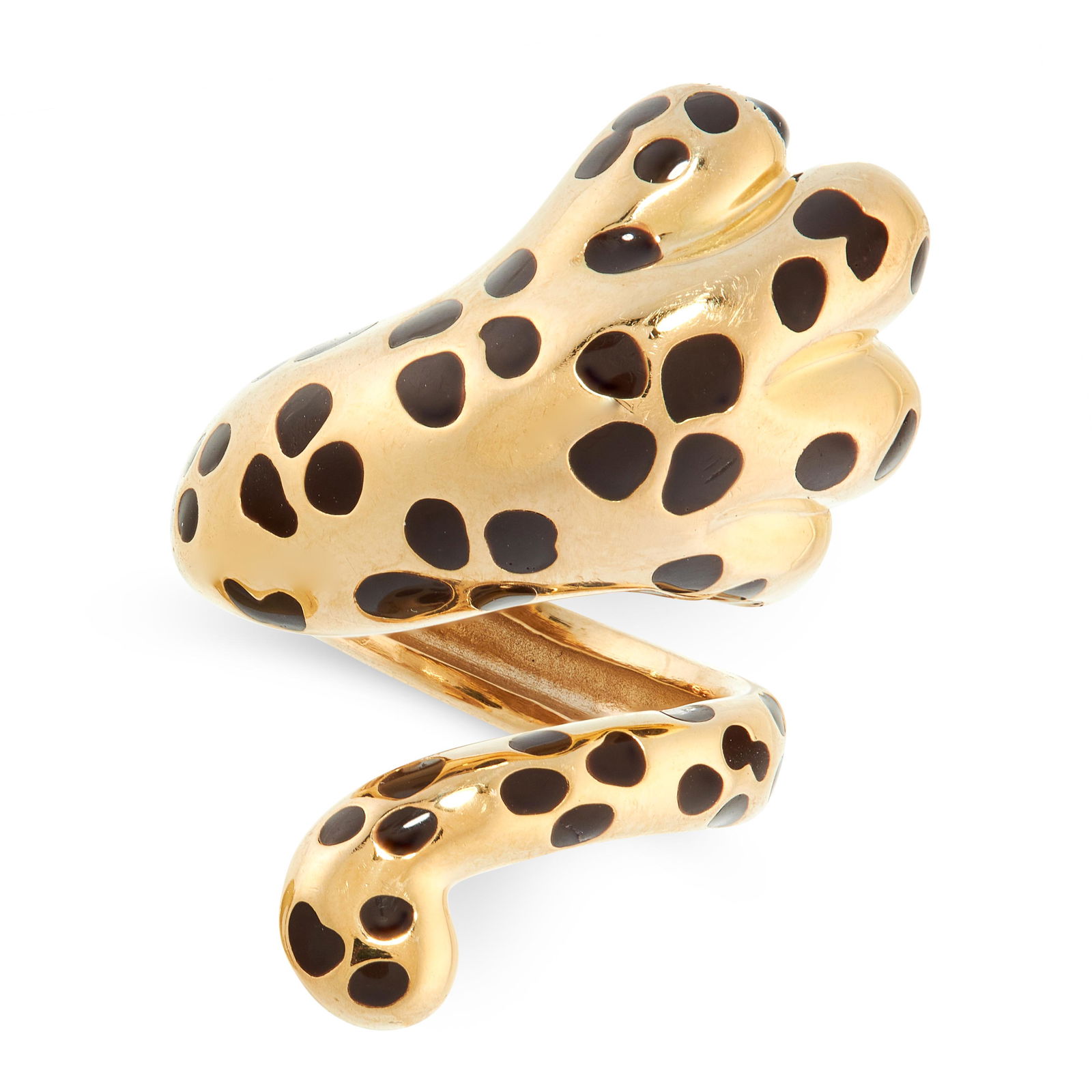AN ENAMEL MITZA CLAW RING, DIOR in 18ct yellow gold, (1 of 1)