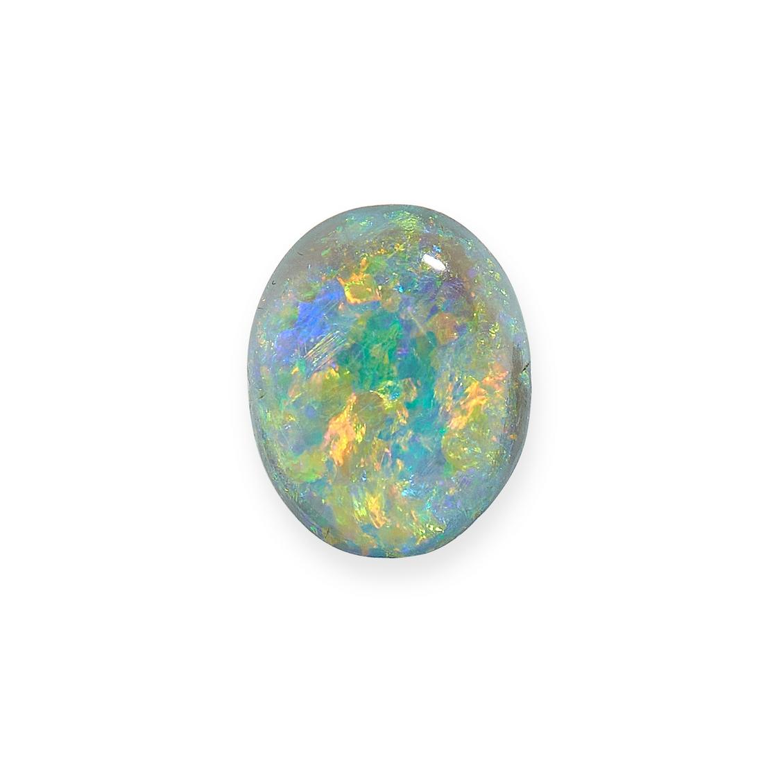 LOOSE BLACK OPAL cut as an oval cabochon, of 3.79 (1 of 1)
