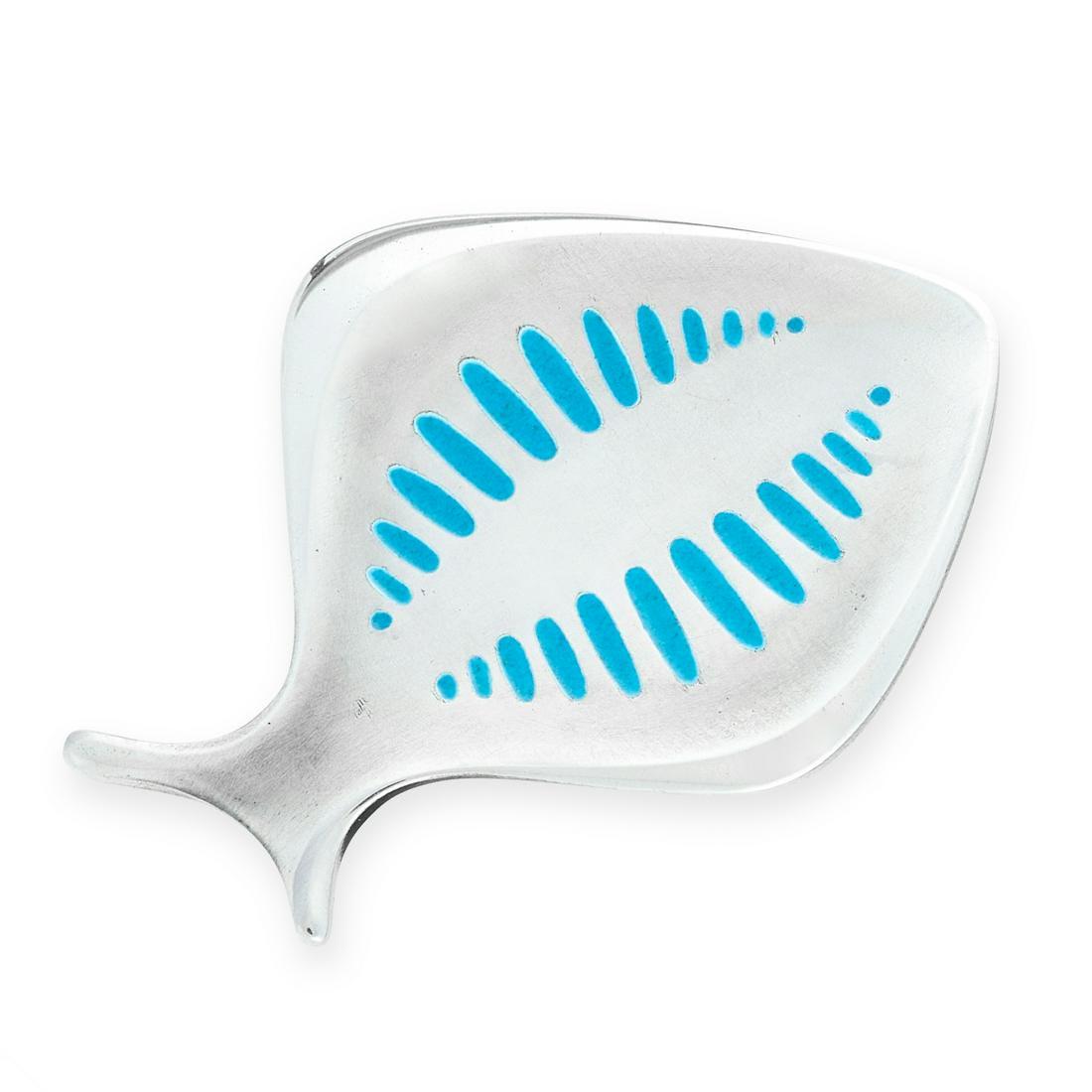 NO RESERVE - A VINTAGE ENAMEL FISH BROOCH, HENNING (1 of 1)